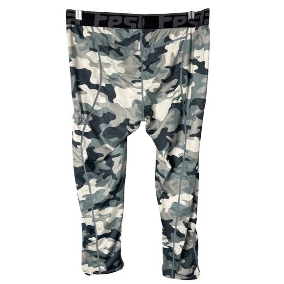 Tesla Camo Compression Training Cool Dry Workout Bottoms 3XL - Picture 2 of 6